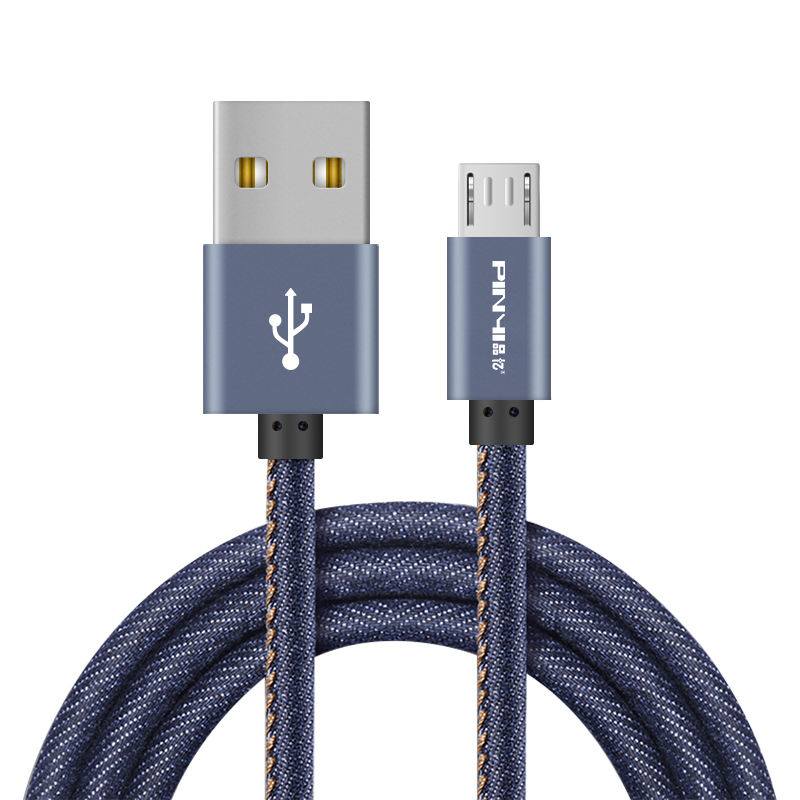 Tela Denim de moda Cable Micro USB