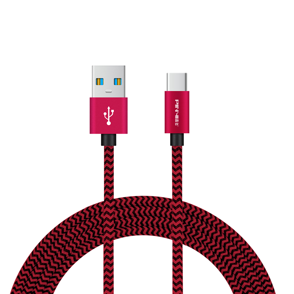 Type-C USB 小模编织数据线 精致小巧外形设计 3A快速充电