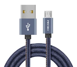 Micro USB 牛仔布数据线 快速充电 简约时尚设计