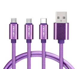 Un arrastre de tres redes de pesca tejer cable USB