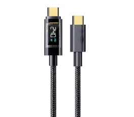 100W Digital Display Super Fast Charging Cable Type-C to Type-C for iPhone 15 16 Macbook PD Cable