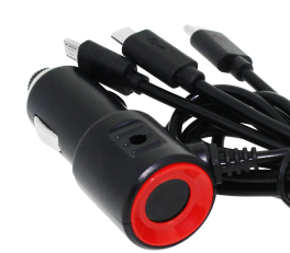 A drag of three Multi-function Car charger