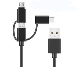 Three in one USB synchronization Cable