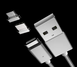 Cable magnético USB multiusos (tipo C, micro)